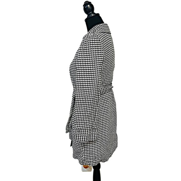 ROXY Outwear Peacoat Mid-Long Single Breasted Plaid Coat Winter Jacket Medium - Picture 9 of 12